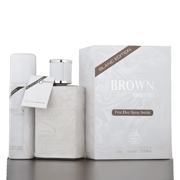 Brown orchid blanc