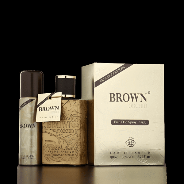 Brown orchid gold